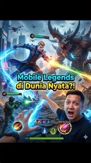 Game Realitas: Mobile Legend 2045 Dimainkan di Dunia Nyata #ai #timetravel #gameplay