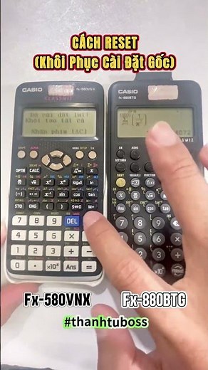 How to Reset (Restore Factory Settings) Casio Calculator to Make It As Fast As When You First Bou...