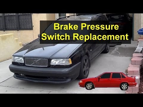 Brake pressure switch sensor replacement, Volvo S70, V70, 850, etc. - VOTD