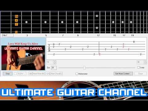 [Guitar Solo Tab] Love Will Keep Us Alive (The Eagles)
