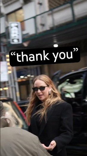 Jennifer Lawrence stops for an autograph #nyc #radioman #diemydarling