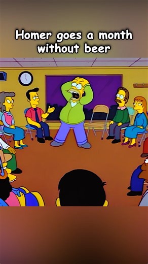 Homer goes a month without beer #thesimpsons #cartton #simpsons
