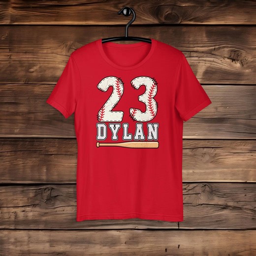 Custom Baseball Name Number Vintage Personalized Player Jersey Style Design Unisex T-shirt - Etsy