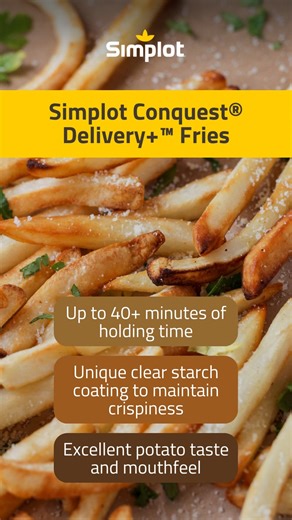 You can’t get fries wrong when you have Simplot Conquest® Delivery ® Fries that have longer-lasting crispiness for that irresistible potato taste and texture that your customers love. From classic straight-cut fries to flavor-packed wedges, browse through our extensive range of fries on our website www.simplotfoods.com. For more content, follow our Facebook and Instagram page! 🥑🍟 www.facebook.com/SimplotSEA www.instagram.com/simplotsea #SimplotSEA #fries #frenchfries #frenchfrieslover #frieslo