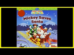 Disney Mickey Mouse "MICKEY SAVES SANTA" - Disney Junior Read Aloud Storybook for kids, children