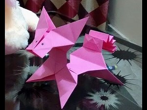 3D Paper dog making at home | Paper dog folding for kids fun