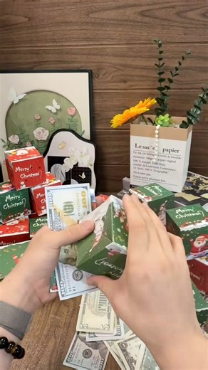 The Surprise Pop-Up Box | A Magical Gift That Makes Them Scream with Joy! This is no ordinary gift box! The moment your friend lifts the lid — Colorful cubes burst out like fireworks Hidden bills flutter down like festive confetti We tested 3 surprise variations: 💰 Cash Bomb — tuck red envelopes in every cube layer 💌 Love Note Cascade — handwritten messages pouring out like a waterfall 💎 Glitter Blast — mix in shimmer for instant party vibes #CreativeGifting #SurpriseBox #PartyEssential | Rem