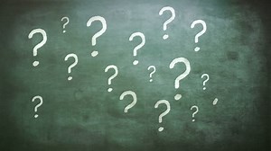 Premium stock video - Question marks