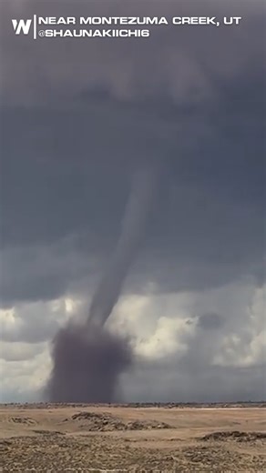 598K views · 11K reactions | WOW, JUST WOW. ️ An absolutely stunning tornado was spotted today in Southeast Utah, an incredibly rare sight in the desert of the Four Corners region. There have been two tornado reports so far today, an unusual and active day for the Southwest. | WeatherNation | Facebook