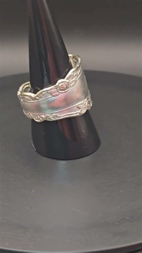 1900 Beauty Rose spoon ring