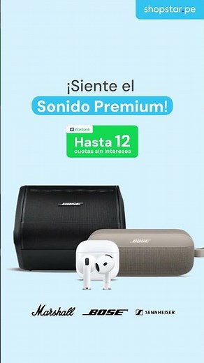 Siente el sonido premium en Shopstar.pe