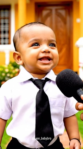 Cute baby back to school😂 #baby #aibaby #trending #schoolbaby #cutebbay #babytalks #tamil #babyspeaks | Naanbabybro