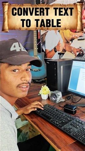 MS WORD Convert Text to Table #msword #excel #msoffice