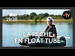 Float tube, fishing in the heart of nature