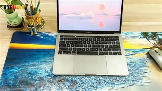 Mauspad Strand Schreibtischunterlage Ozean 80x30cm Mousepad XL Groß Mauspad Urlaub, Computer PC Tastatur Mousepad Groß Desk Pad & Desk Mat XL (Strand - 1)