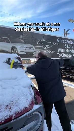 POV: Working At A Dealership In The Winter