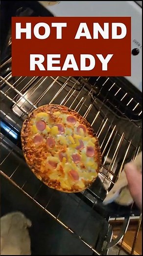 How to Make Frozen Pizza Crispy and Perfect #pizza #cooking #shorts