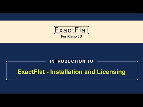 ExactFlat Installation and Licensing