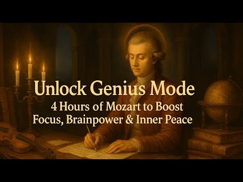 🎼 LIVE: 24/7 Hours of Mozart – Music for Deep Focus, Calm & Brainpower