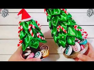 "Satin Ribbon Christmas Tree: Create Your Own Holiday Masterpiece! "