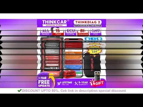 THINKCAR THINKDIAG 2 Ediag Plus CAN FD All Systems 15 Reset Services ECU Coding OBD2 Scanner Car Dia