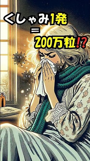 たった1回のくしゃみで200万個の飛沫が飛ぶ!? 衝撃の事実とは #雑学 #くしゃみ #shorts