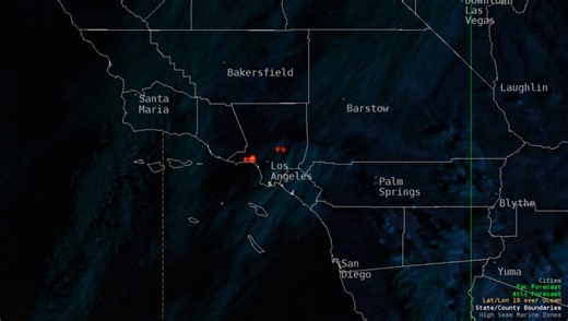 42K views · 174 reactions | Intense fires are raging through Southern California, which can be seen on GOES Fire Temperature RGB Satellite Imagery. For more information on the fires in Southern CA, visit NOAA NWS Storm Prediction Center at https://www.spc.noaa.gov/ or US National Weather Service Los Angeles/Oxnard at https://www.weather.gov/lox/ | NOAA NWS Weather Prediction Center | Facebook