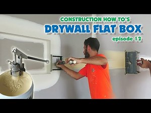 Drywall Finishing with a Columbia Drywall Flat Finishing Box & Pump