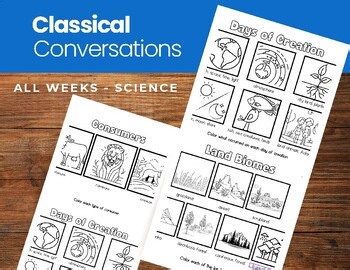 Classical Conversations CC Cycle 2 Science Worksheet Packet
