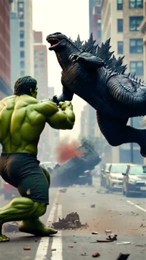 Hulk Vs Godzilla Fight scene | Thanos | Hulk #hulk #kingkong #marvel #marvelstudios #shorts