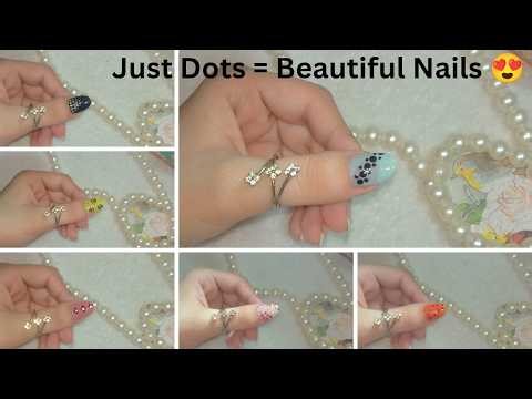 🔴 1 Dotting Tool, 6 Easy Nail Designs 💅 | Beginner Friendly Nail Art 💅🏻