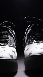 6.4K views · 44 reactions | Step into the spotlight with our new Stardust Sneakers ✨ ✨ Designed for everyday magic, these sneakers bring a sprinkle of the cosmos to jeans, joggers, or whatever you wear on your off-duty days.  Ultra comfy, easy to wear, and anything but basic. | Hot Chocolate Design | Facebook