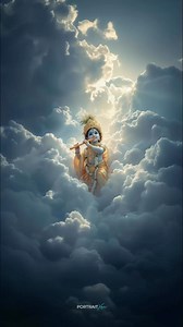 8.6K views · 80K reactions | The Divine melody : From the heavens 連愈 Krishna ❤️❤️❤️ #krishna #clouds #babykrishna #portraitxai #divine | Prabhakaran R | Facebook
