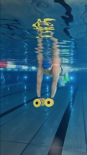 Swimming training with aqua dumbbells | mobility exercises | AquaSwimFit