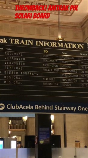 Amtrak old solari flip board