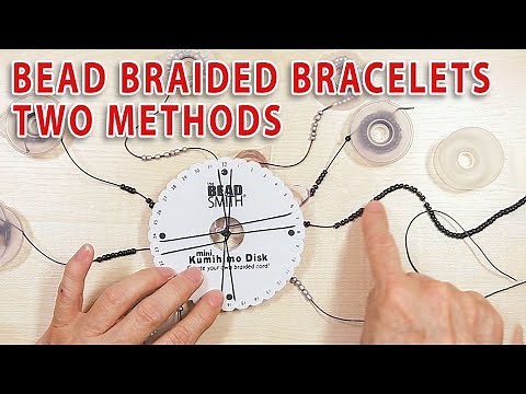 Bead Braided Bracelets Tutorial || TWO METHODS || Kumihimo Braiding