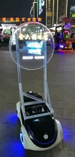 DIY Mobile 3D Ad Robot: 42cm Hologram Fan + RC Car (Street Marketing Idea)