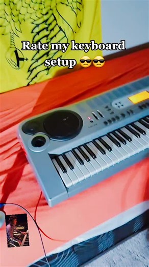 rate my keyboard setup 😎😎Casio LK-73, Yamaha PSR-260 #tonybanks #genesis #prog #keyboard #keymboard