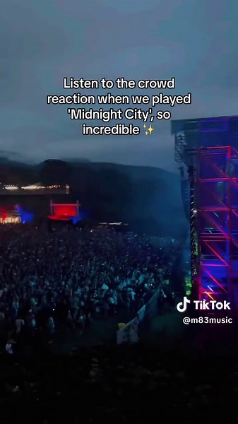 Thank you Bilbao 🪐❤️🙌🏽 #MidnightCity #M83 #M83Music #Festival #LiveMusic