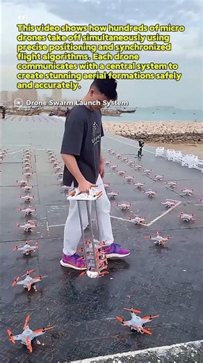 Hundreds of Drones Lift Off in Perfect Sync! #DroneLightShow2026 #FutureTechnology #UnitedStatesUSA