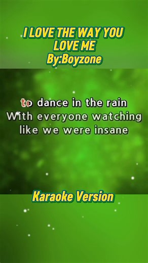 I LOVE THE WAY YOU LOVE ME Karaoke songs with lyrics 🎶🎶🎶 #karaoke #karaokeversion #musiclovers #nocopyrigthinfrigementintendedmusicbelongstotherigthfulowners | Maria Luz Laraga