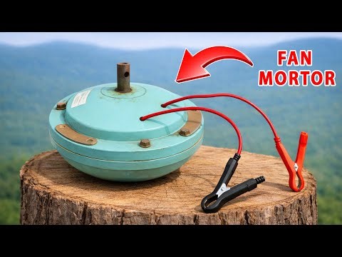 I generated 220V electricity from an old ceiling fan motor! You'll be shocked