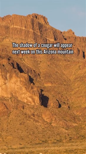 Visit The USA | Travel+Nature on Instagram: "Who’s ready for this rare natural phenomenon? 😮🏜️ The shadow of a cougar chasing its prey can be seen only twice a year at the Superstition Mountains in Apache Junction, AZ. 📸 @welcometoarizona It happens at sunset during the third week of March and September—and it lasts just a few seconds! #news #viral #photography #arizonasbest"