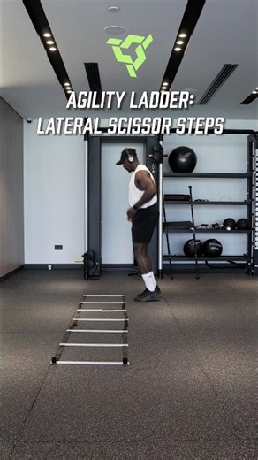 Agility Ladder:Lateral Scissor Steps#sports #athlete #athletic #speed #motivation #fitness