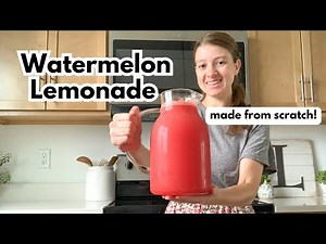 My Quick & Easy 5-MINUTE Watermelon Lemonade from Scratch!