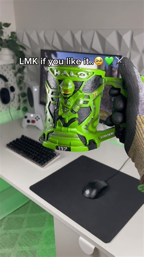 Halo fans, lmk if you like it..🥹⚔️💚 #haloinfinite #halo #xbox #mug