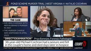 Priya Banerjee, a forensic pathologist, testified that Michael Cochran's manner and cause of death could not be determined. https://trib.al/gjao8DR | COURT TV