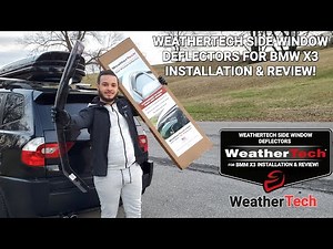 WeatherTech Side Window Deflectors for BMW X3 Installation & Review!