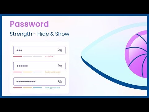 Input Password Strength with Hide and Show Using Adobe XD