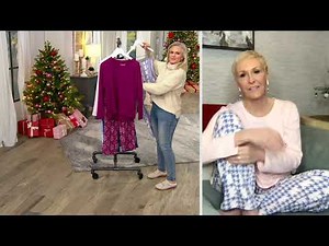 Hanes Comfort Sleep French Terry and Fleeced Pajama Set on QVC